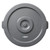 Winco PTCL-32-2 Gray Plastic Flat Lid for PTC-32G - 6 Each per Case