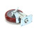 18301-5222 5 SWIVEL RED POLY,BRAKE DELRIN