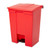 Rubbermaid FG614500RED 18 Gal. Red Plastic Rectangular Step-On Container