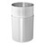 Rubbermaid FGAOT62SAPL 55 Gallon Satin Aluminum Waste Receptacle