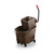 Rubbermaid FG758088BRN 35 Qt. Brown Side Press Wringer Molded Plastic WaveBrake Mopping Combo
