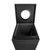 Rubbermaid FGSC18EPLTBK 20 Gallon Steel Silhouette Indoor Receptacle