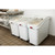 Rubbermaid FG360388WHT 4.13 Cu. Ft. Seamless Mobile ProSave Ingredient Bin