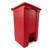 Rubbermaid FG614400RED 12 Gal. Red Plastic Rectangular Step-On Container