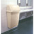 Rubbermaid FG782200BEIG 15 Gal. Beige Plastic Rectangular Slim Jim Container