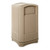 Rubbermaid FG396400BEIG 50 Gal. Beige Plastic Rectangular Plaza Container