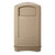 Rubbermaid FG396400BEIG 50 Gal. Beige Plastic Rectangular Plaza Container