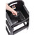 Rubbermaid FG781408BLA Black without Wheels Sturdy Chair Youth Seat