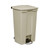Rubbermaid FG614600BEIG 23 Gal. Beige Plastic Rectangular Step-On Container