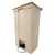 Rubbermaid FG614600BEIG 23 Gal. Beige Plastic Rectangular Step-On Container