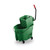 Rubbermaid FG758888GRN 35 Qt. Green Molded Plastic Side Press Wringer WaveBrake Mopping Combo