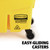 Rubbermaid FG748000YEL 26 Qt. Web Molded Plastic and Tubular Steel Side Press WaveBrake Mop Bucket and Wringer Combo
