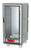 Metro C537-HLFC-4-GY C5 3 Series Gray 3/4-Size Insulated Low Wattage Heated Holding Cabinet with Clear Door and Fixed Wire Slides - 120V