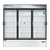 Everest Refrigeration EMSGR69C 72.88" W Three-Section Glass Door Reach-In Glass Door Chromatography Refrigerator