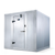 AmeriKooler QF081077**FBRM-448A 120" W x 96" D x 91" H Acrylume with Floor Remote Indoor Quick Ship Walk-In Freezer