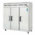 Everest Refrigeration ESRF3 74.75" W Three-Section Solid Door Reach-In Dual Temperature Refrigerator/Freezer Combo