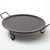 American Metalcraft GS18 18" W x 4.25" H Round Wrounght Iron Black Griddle with Stand - (1 Set)