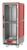Metro C539-HDC-L C5 3 Series Red Full-Size Insulated Heated Holding Cabinet with Clear Dutch Doors and Lip Load Slides - 120V