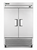True T-49-HC 54.13" W Two-Section Stainless Steel Door Reach-In Refrigerator - 115 Volts