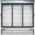 Everest Refrigeration EMGR69C 72.88" W Three-Section Glass Door Reach-In Glass Door Chromatography Refrigerator