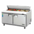 Everest Refrigeration EPBNWR2 59.13" W Two-Section Two Door Sandwich Prep Table