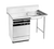 Advance Tabco DTU-U60-60L-X 60" W 16 Gauge 304 Stainless Steel Top Left of Machine Undercounter Special Value Dishtable