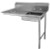 Advance Tabco DTU-U60-72R-X 72" W 16 Gauge 304 Stainless Steel Top Right of Machine Undercounter Special Value Dishtable
