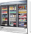 Everest Refrigeration EMSGR69 72.88" W Three-Section Glass Door Reach-In Glass Door Merchandiser Refrigeration