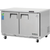 Everest Refrigeration ETBF2 47.5"W Two-Section Solid Door Undercounter/Worktable Freezer