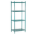 Advance Tabco EGG-1848-X 48" W x 18" D Green Epoxy Coated 4 Shelves Special Value Shelving Unit