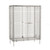 Metro Sec55S Super Erecta Security Unit Stationary Stainless Steel Finish 50-1/2"W