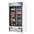 Everest Refrigeration EMGR33 39.38" W Two-Section Reach-In Glass Door Refrigerator Merchandiser