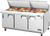 Everest Refrigeration EPBR3 71.13" W Three-Section Three Door Sandwich Prep Table