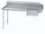 Advance Tabco DTS-S70-72R-X 71" W x 44" H x 30" D 16 Gauge Stainless Steel Legs Special Value Straight-Soil Dishtable
