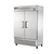True T-49F-HC 54.13" W Two-Section Solid Door Reach-In Freezer - 115 Volts