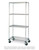 Metro N436EC 36" W Chrome Shelves & Chrome Plated Posts Super Erecta Stem Caster Cart Wire