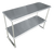 Advance Tabco EDS-18-96-X 96.25" W x 18" D x 32" H Stainless Steel 18 Gauge Double Special Value Double Overshelf
