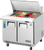 Everest Refrigeration EPBSR2 35.63" W Two-Section Two Door Sandwich Prep Table