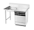 Advance Tabco DTU-U60-48L-X 48" W 16 Gauge 304 Stainless Steel Top Left of Machine Undercounter Special Value Dishtable