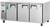 Everest Refrigeration ETR3 71.13"W Three-Section Solid Door Undercounter/Worktop Refrigerator