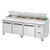 Arctic Air APP94R 94" W Stainless Steel Three-Section Pizza Prep Table