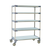Metro 5X537PG4 Metromax 4 Mobile Shelving Unit Five Tier 36"W Each With Removable Shelf Mats Unit Load Capacity of 750 Lbs