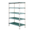 Metro 5Q377G3 Metromax Q Starter Shelving Unit 72"W 600 Lbs. Capacity Per Shelf 2000 Lbs. Capacity Per Unit Epoxy Coated One-Piece Steel Frames