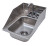 Advance Tabco DI-1-5SP-1X 1 12" W x 18.5" D Compartment Stainless Steel Drop-In Sink