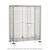 Metro Sec33S-Sd Super Erecta Security Unit Mobile Stainless Steel Finish Standard Duty 40-3/4"W