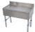 Advance Tabco CRD-12-X 12" W x 21" D Open Base 4" Splash Special Value Underbar Drainboard
