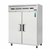 Everest Refrigeration ESWRF2 59" W Two-Section Solid Door Reach-In Dual Temperature Refrigerator/Freezer Combo