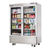 Everest Refrigeration EBGR2 54.13" W Two-Section Glass Door Reach In Refrigerator