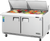 Everest Refrigeration EPBWR2 59.13" W Two-Section Two Door Sandwich Prep Table