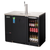 Everest Refrigeration EBDS2-BBG-24 49"W Two-Section Glass Door Back Bar & Direct Draw Keg Refrigerator Combo